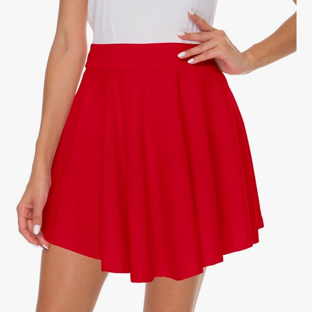 Elegant Red Women's Skirt